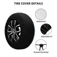 thumbnail image 2 of Susaid Swimming Cat Goggles Print Tire Covers,Waterproof Anti-UV Snow Sun Rain Tire Covers for RV,Truck, SUV, Trailer, Camper-16 inch, 2 of 6