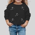 thumbnail image 2 of SJLDQY Halloween Sweatshirts for Kids Hallowmas Graphic Long Sleeve Crewneck Sweatshirt Fall Winter Lined Casual Pullover Tops, 2 of 5