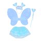 thumbnail image 2 of Disfraz de mariposa, disfraz de princesa varita , de ballet, diadema para ña ño de cumpleaño en , Azul ño Soledad Disfraz de ala de hada, 2 of 3