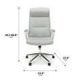 thumbnail image 3 of HON Basyx Commercial-Grade Merger Premium Executive Chair, Grey (BSX130VA19PA), 3 of 9
