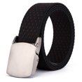 thumbnail image 1 of Men Belt Nylon Fashion Alloy Work Belt Web Belt with Automatic Slide Buckle, 1 of 10