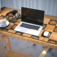 thumbnail image 3 of Long Mouse Pads for Desk,Checkered Pumpkin Halloween Pattern Desk Mats on Top Of Desks, Desk Mouse Pad Extra Large with 3mm Non-Slip Base and Stitched Edge for Gaming,Office,Work,Home 35.4"x15.7", 3 of 6