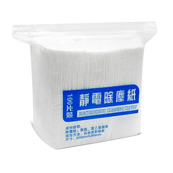 100 Pcs Electrostatic Wipes Disposable Mop Replacement Static Dusting Wipes for Home Cleaning
