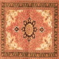 thumbnail image 1 of Ahgly Company Indoor Square Medallion Orange Traditional Area Rugs, 7' Square, 1 of 1