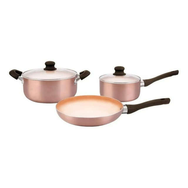 Bateria de Cocina Antiadherente Hudson 5 Piezas Ceramico ACD01C
