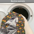 thumbnail image 2 of Floral Dog Crate Cover, Flowers Pattern with Leaves and Stems Flourishing Tangerine Violet Tones, Easy to Use Pet Kennel Cover Small Dogs Puppies Kittens, 7 Sizes, Mustard and Multicolor, by Ambesonne, 2 of 6