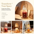 thumbnail image 3 of Candle Warmer Lamp with Timer & Height Adjustable Electric Lamp, Clear, 3 of 8