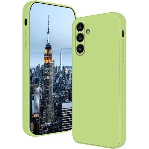 Compatible with Samsung Galaxy A24 Case Silicone Liquid Dark Green, Soft Smooth Touch Phone Samsung A24 Case Silicone Shockproof Thin Cover (Green)