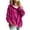 Hot Pink, variant on Women's Vertical Stripe Hoodie Diagonal Cross Patch Drop Shoulder Soft Long Sleeve Sweatshirts Fall Casual Pullover Tops with Pockets Wine,M