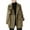 Army Green, variant on ​Straight-Cut Relaxed Coat: Double-Breasted, Asymmetrical Overlap & Hip-Length for Modern Autumn Style