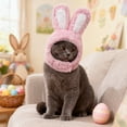 thumbnail image 5 of Cute Bunny Ears Cat Dog Hat, Soft Plush Pet Costume Accessory for Easter, Halloween, Christmas, Photo Props, 5 of 7