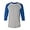 Oxford Gray/Team Blue, variant on Champion Men's Raglan Baseball T-Shirt, Oxford Gray/Navy, Small