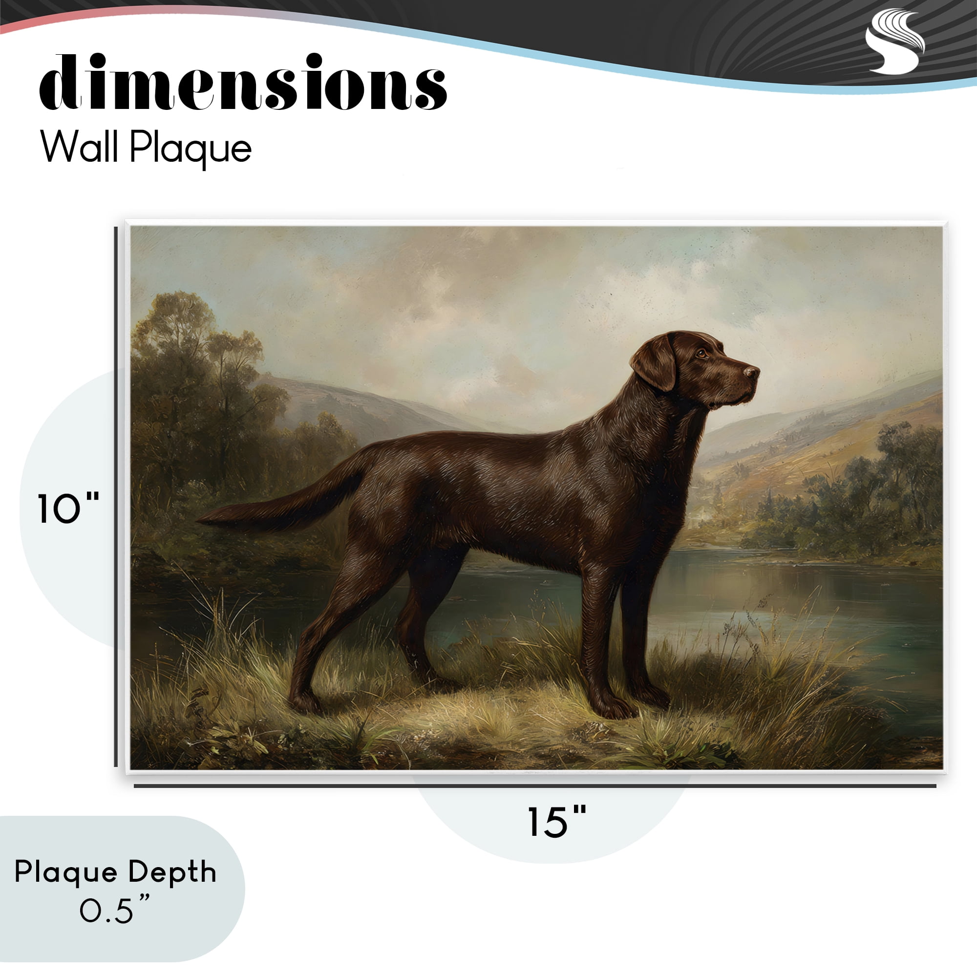 Stupell Industries On Alert Hunting Dog Wall Plaque Art, design by Petal Prints Design