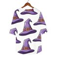 thumbnail image 6 of MVRLSH Womens Tops Blouse Casual Halloween Graphic Printed Round Neck Three Quarter Sleeve Basic Loose Fit Blouses Multicolor - L, 6 of 7