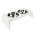 thumbnail image 2 of lionlar STAINLESS STEEL PET FEEDING BOWL DINER DOG CAT FOOD STATION WATER DISH, 2 of 8