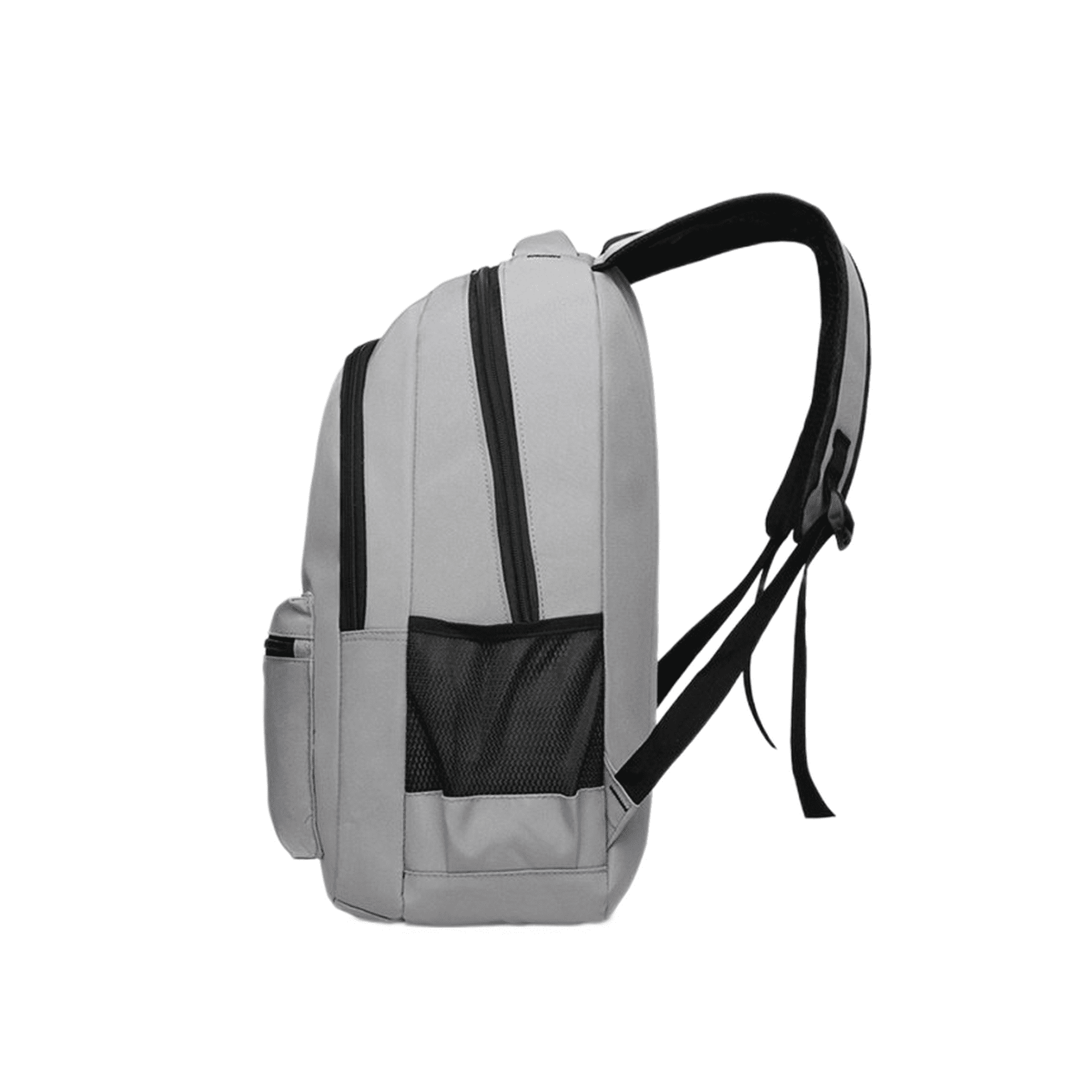 Backpack side pockets padded shoulder straps with USB plug gray Walmart