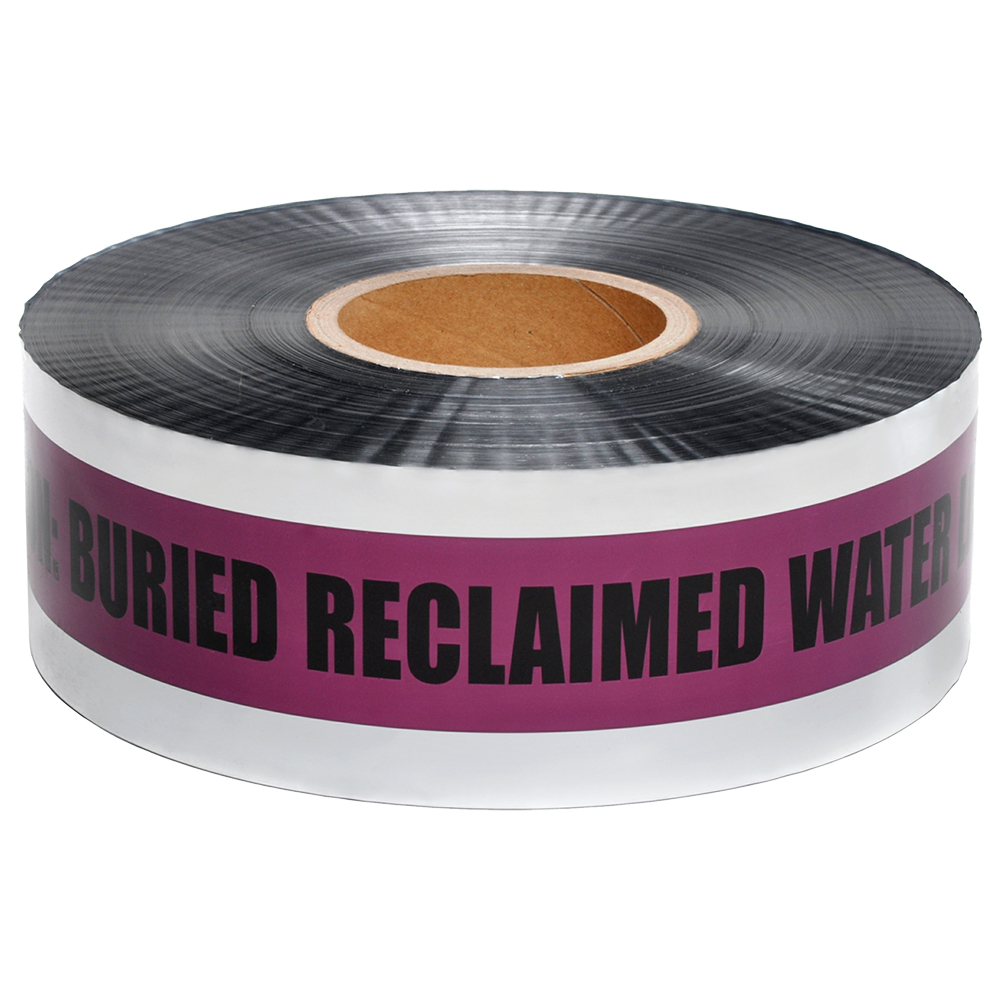Presco Underground Detectable Tape 3 in x 1000 ft. (Purple with Black