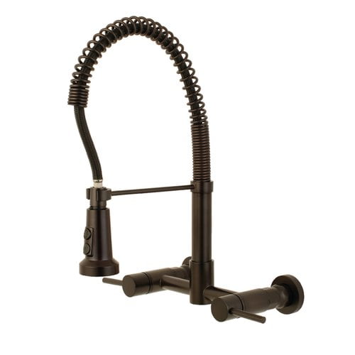 bridge faucet with pull out sprayer