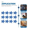 thumbnail image 3 of unbranded 12Ud Adornos Colgantes En Forma De De Ratán Azul Para En Celebraciones, 3 of 7