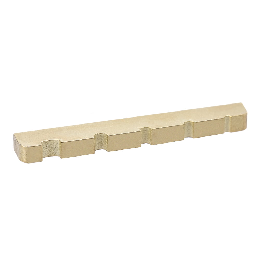Bass Saddle, 5 Sting Metal Tailpiece Bidge Saddle Set With