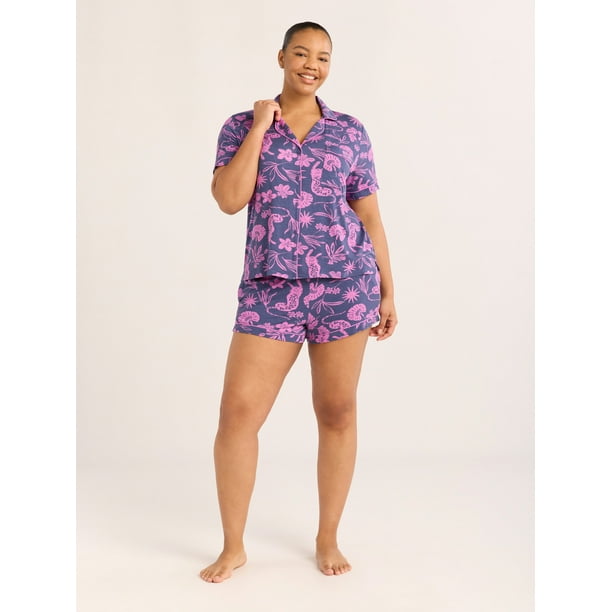 【新品未使用】Embroidery Pajamas Shirts Amazon.com: Juiimr Cherry Fruit Pattern Womens Pajamas Set