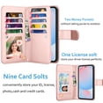 thumbnail image 2 of Wallet Case for Samsung Galaxy S24 FE Wallet Case 6.7" 5G (2024), [9 Card Slots] Luxury PU Leather Credit Holder Carrying Folio Flip [Detachable] Kickstand Magnetic Phone Cover & Lanyard [Marble], 2 of 5