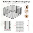 thumbnail image 5 of Jhsomdr Dog Playpen Outdoor, 16 Panels 40" Height Metal Dog Fence Puppy Playpen with Doors for Large/Medium/Small Dogs, Indoor Pet Fence Exercise Pen for RV, Camping, Yard, 5 of 9