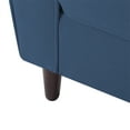 thumbnail image 6 of ARCTICSCORPION 77.2'' Loveseat Sofa, Upholstered Couch with Tufted Back and Square Armrest, Modern 2 Seater Sofa with Solid Wood Legs for Living Room Office Apartment, Navy Blue, 6 of 7