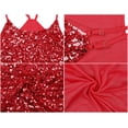 thumbnail image 7 of PrettyGuide Womens Sexy Sparkly Sequin Party Club Dress Adjustable Spaghetti Strap Shimmer Bodycon Mini Dress, 7 of 7