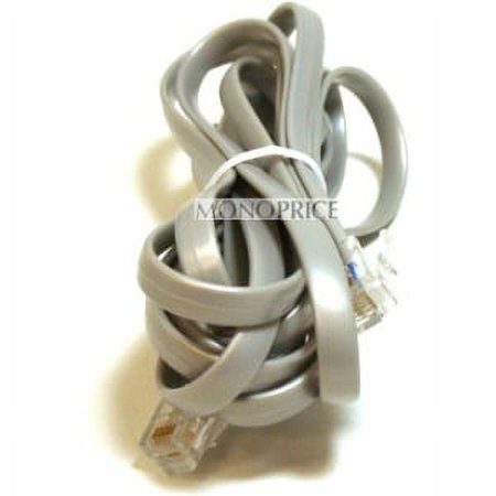 UPC: 0844660009382 | Phone cable  RJ12 (6P6C)  Straight – 7ft for Data