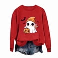 thumbnail image 1 of Ailaofu Womens Halloween Crewneck Sweatshirt Cute Long Sleeve Graphic Pullover Tops Fall Fashion Clothes, 1 of 4