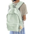 thumbnail image 3 of 19 IN Retro Gothic Letter Backpack, Soft Nylon Casual Daypack, Stretch Side Storage Shoulder Bag, 3 of 7