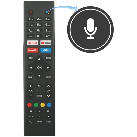 280401010470 Voice Replaced Remote Control for Sceptre Android Smart 4K TV UMC and SRC Series A322BV-SRC A515CV-UMC
