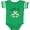 Football Green and White, variant on Inktastic Yaya's Girl Heart Flowers Girls Baby Bodysuit