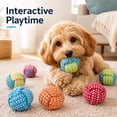 thumbnail image 7 of MGEZCOO Puppy Toys 8 Pack, Dog Rope Ball Chew Toys for Small Medium Dogs, 2.36 Inch Braided Rope Balls for Puppy Teething, Fetch, Tug and Indoor Play, 7 of 7