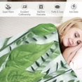 thumbnail image 3 of Fenyluxe Fine Foliage Lace Print Throw Blanket Flannel Lightweight All Seasons Gift, 3 of 6