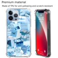 thumbnail image 4 of Light Bule Collage Case for iPhone 13 Pro Max,Aesthetic Art Design TPU Bumper Cover Case, 4 of 6