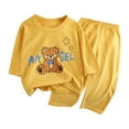 thumbnail image 2 of Ynynloco Toddler Boys Girls Two Piece Pajama Set, Soft Cotton Lightweight Sleepwear Long Sleeve and Pants Loungewear Set, 2 of 3