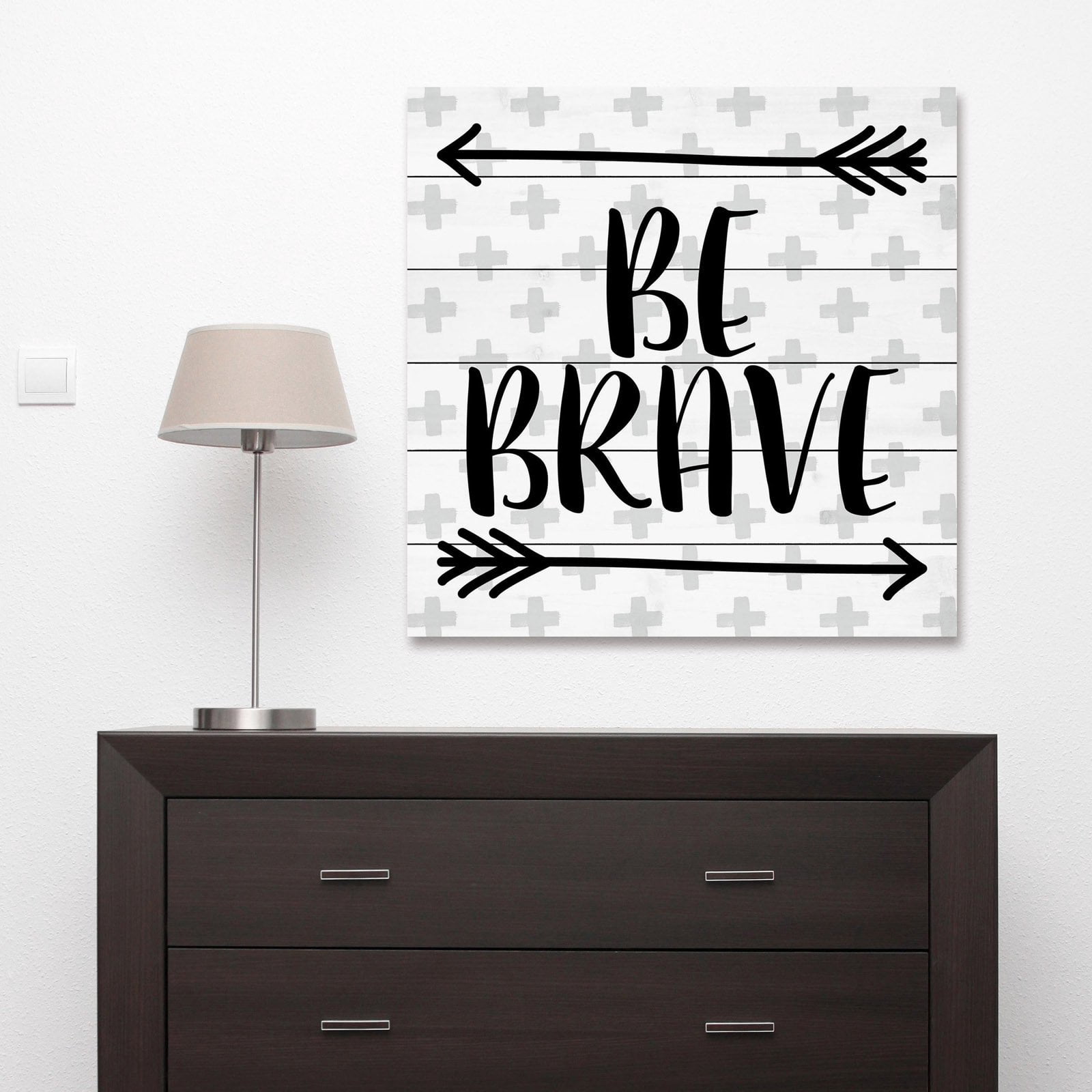 Marmont Hill "Brave Arrows" by Diana Alcala Painting Print on White Wood
