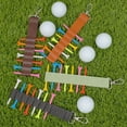 thumbnail image 2 of Golf Tee Holder PU Leather Case TEE Storage Strap Includes 360-degree Rotatable Metal Hook Lightweight and Easy to Carry Green, 2 of 5