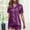 Purple, variant on iHPH7 Womens Satin Pajama Sets Short Sleeve Button Down Sleepwear Two Piece Silk Lounge Set Comfy Pjs for Women Black L