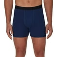 thumbnail image 2 of Men's Hanes® 5-Pack Ultimate Ringer Style Moisture-Wicking Boxer Brief Underwear Color: Blue Navy Assorted Size: XXL, 2 of 4