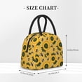 thumbnail image 2 of Yiaed Bees and Sunflowers Print Lunch Bag Adult Insulated Lunch Box, Leakproof Cooler Food Lunch Containers Reusable High Capacity Lunch Tote Bags-One Size, 2 of 6