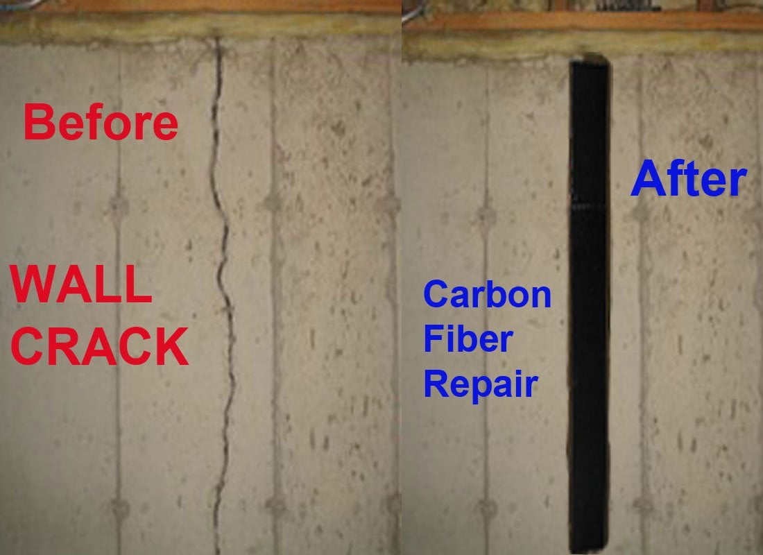 10 ftCarbon FiberBasement Wall Crack Repair Kit