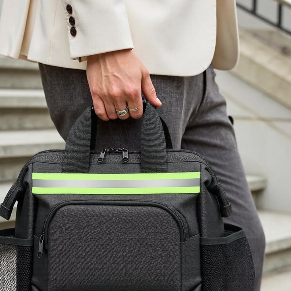 lanema Wear Resistant Oxford Cloth Reflective Safety Electrician Tool Backpack Bag with Reflective Strips for Enhances Safety
