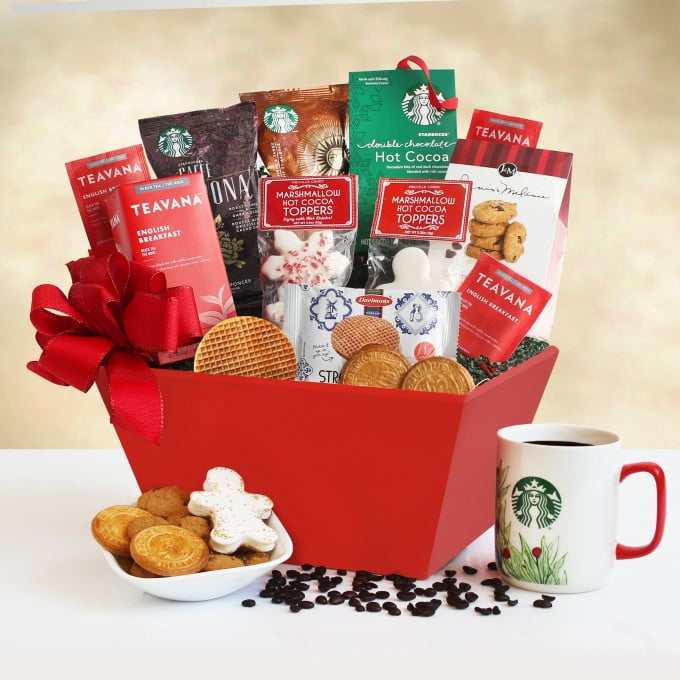 A Starbucks Christmas Morning Gift Basket