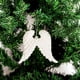 thumbnail image 2 of 6 piezas de Navidad Ala de ángel adornos de Navidad Diseño colgante Decoración de ángeles para manualidades, 2 of 6