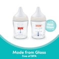 thumbnail image 3 of NUK Perfect Match Anti-Colic Glass Baby Bottle, Slow Flow Silicone Nipple, 4 oz, 2 Pack, 3 of 9