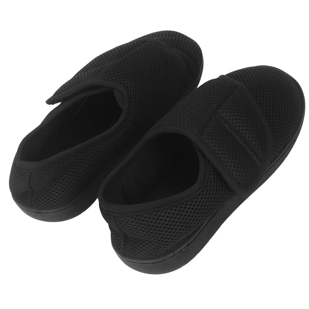 Zapatos Para Diabéticos De Ancho Ancho Para Hombres, Zapatillas De Deporte Antideslizantes Con Cierre Ajustable Con Tela De Malla Transpirable, Ligeras Y Cómodas Para Edema De