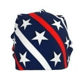 thumbnail image 2 of Kll Patriotic Star Pattern Winter Fall Beanie Knit Hats For Men & Women - Warm & Soft Stylish Toboggan Caps For Cold Weather, 2 of 9